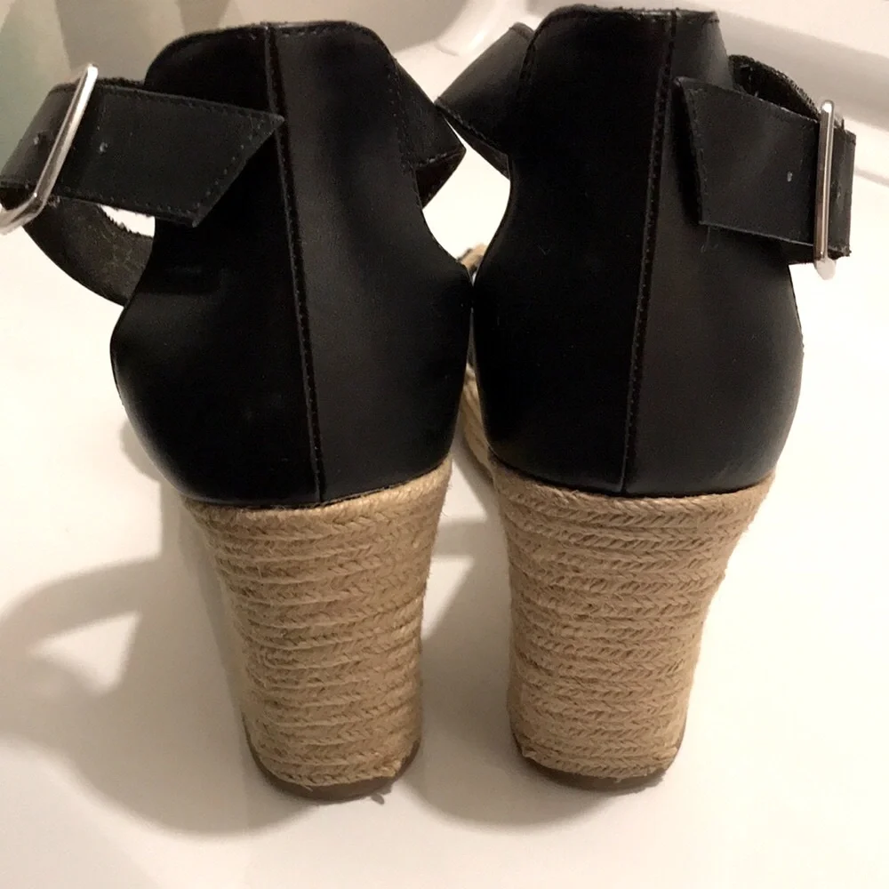 CHRISTIAN SORIANO Espadrille Platform Wedge Sandals - Picture 6 of 8